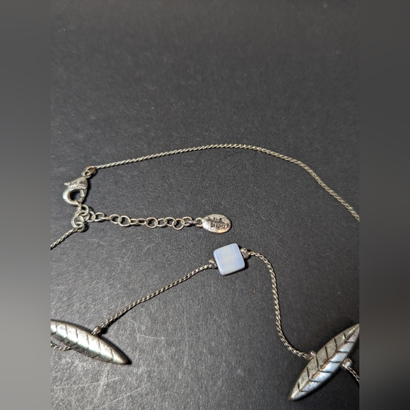 Jade & Jasper long chain with genuine amethyst - Picture 2 of 2